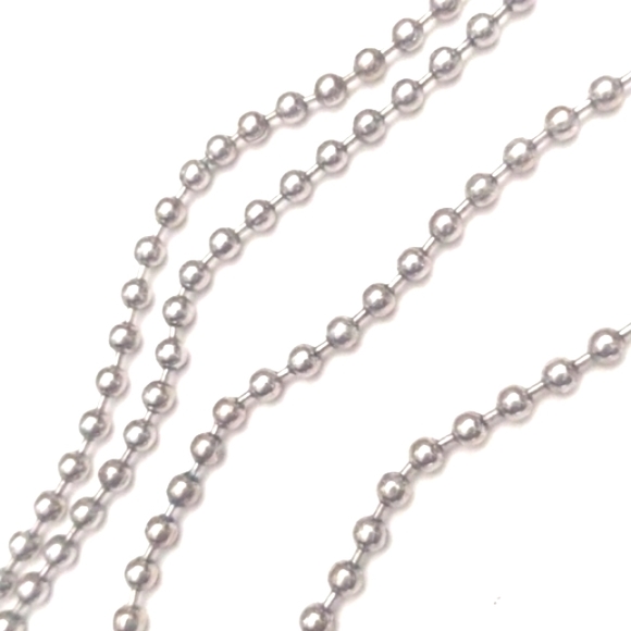 VINTAGE SILVER BEADED CHAIN NECKLACE WITH SILVER/CRYSTAL CONCHO PENDANT - Picture 6 of 9